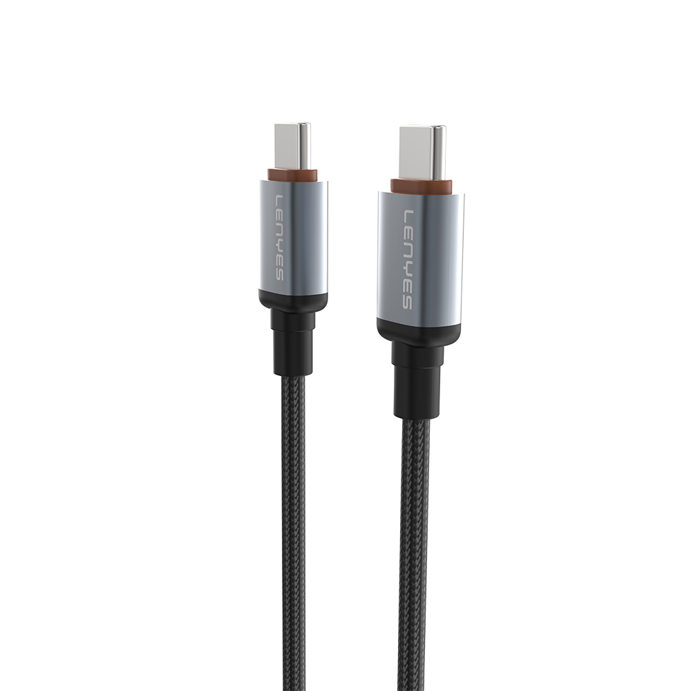 Lenyes LC528 Type-C to Type-C Hızlı Şarj Özellikli Örgülü Data ve Şarj Kablosu 60W 1M - 3