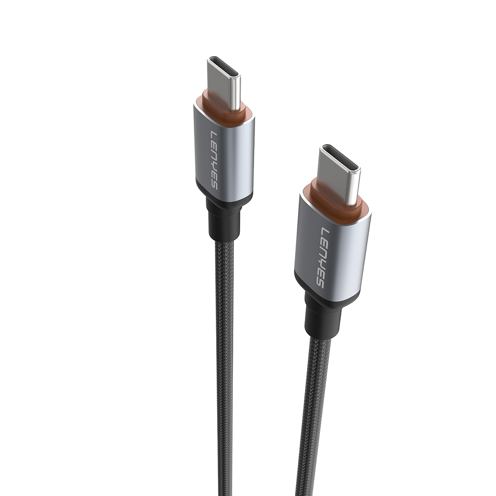 Lenyes LC528 Type-C to Type-C Hızlı Şarj Özellikli Örgülü Data ve Şarj Kablosu 60W 1M - 4