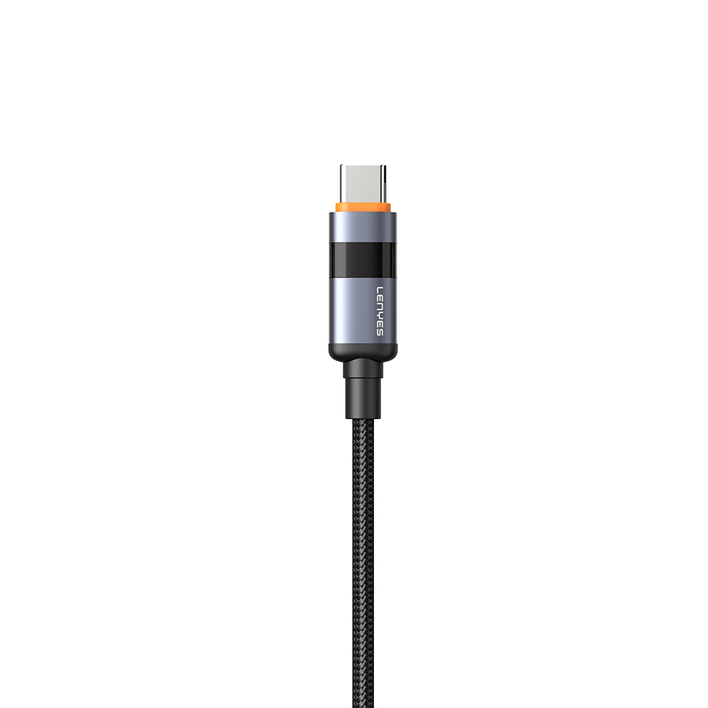Lenyes LC529 USB-A to Type-C LED Dijital Göstergeli Hızlı Şarj Özellikli Data ve Şarj Kablosu 66W 1M - 4