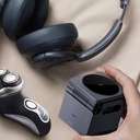 Wiwu Wi-W030 Small Square Küp Tasarımlı Telefon & Akıllı Saat & Kulaklık İçin 15W 3in1 Kablosuz Şarj Standı - 7