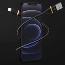 Wiwu ED-105 2 in 1 USB A- Type-C to Lightning Elite Data Kablo - 5