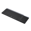 Lenyes WK106 Sessiz Tuş Tasarımlı Entegre Stand Bölmeli Çift Bluetooth Bağlantılı 2.4G Kablosuz Klavye - 1