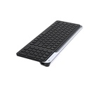 Lenyes WK106 Sessiz Tuş Tasarımlı Entegre Stand Bölmeli Çift Bluetooth Bağlantılı 2.4G Kablosuz Klavye - 3