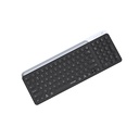 Lenyes WK106 Sessiz Tuş Tasarımlı Entegre Stand Bölmeli Çift Bluetooth Bağlantılı 2.4G Kablosuz Klavye - 4