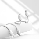 Lenyes LC536 Type-C to Type-C PD Örgü Tasarımlı Hızlı Şarj Özellikli Data ve Şarj Kablosu 60W 1M - 1