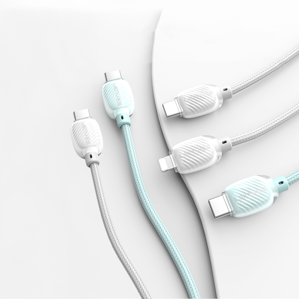 Lenyes LC536 Type-C to Type-C PD Örgü Tasarımlı Hızlı Şarj Özellikli Data ve Şarj Kablosu 60W 1M - 2