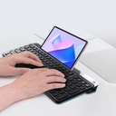 Lenyes WK106 Sessiz Tuş Tasarımlı Entegre Stand Bölmeli Çift Bluetooth Bağlantılı 2.4G Kablosuz Klavye - 6