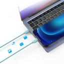 Lenyes LC536 Type-C to Type-C PD Örgü Tasarımlı Hızlı Şarj Özellikli Data ve Şarj Kablosu 60W 1M - 3