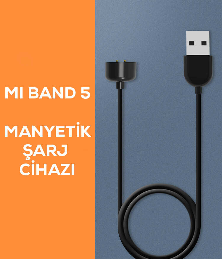 Xiaomi Mi Band 6 Uyumlu Zore Usb Şarj Kablosu - 1