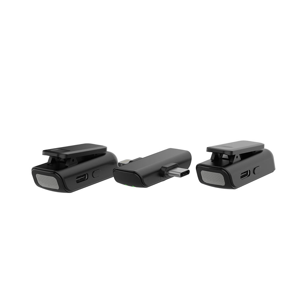 Lenyes LM203 2in1 Type-C ve Lightning Portlu Kablosuz Yaka Mikrofonu - 8