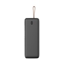 Lenyes PXD487D Dijital LED Göstergeli Type-C ve Lightning Kablolu Askılı Powerbank 22.5W 40.000mAh - 4