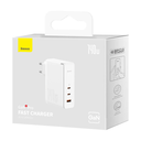 Baseus GaN5 Pro 140W Telefon Tablet Macbook Şarj Cihazı (2xUSB-C + USB)