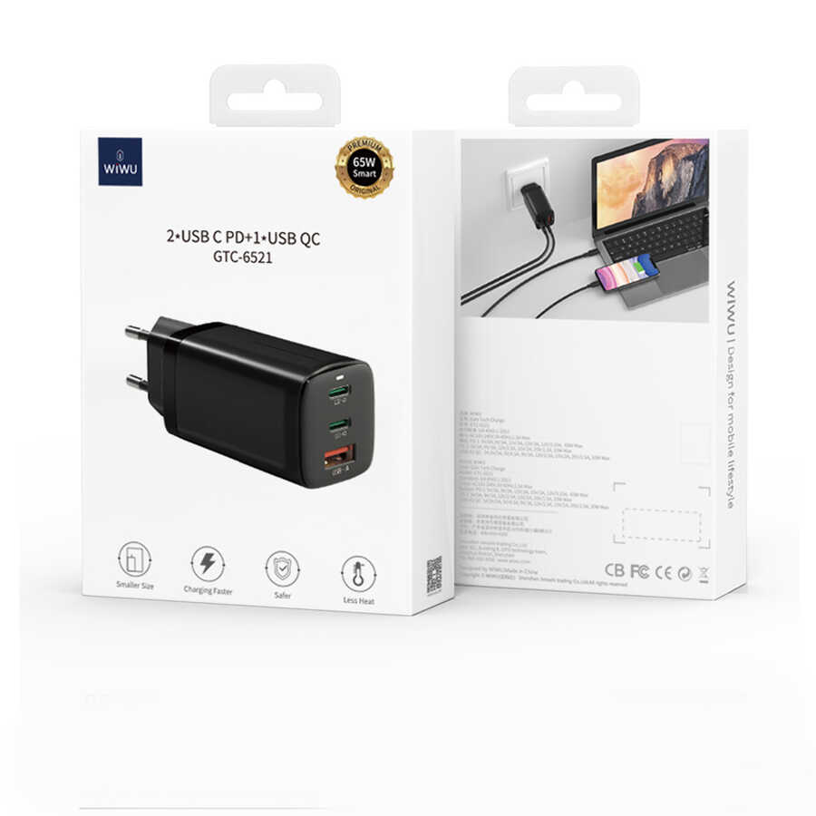Wiwu GaN Tech GTC6521-65W Power Adaptör - 10