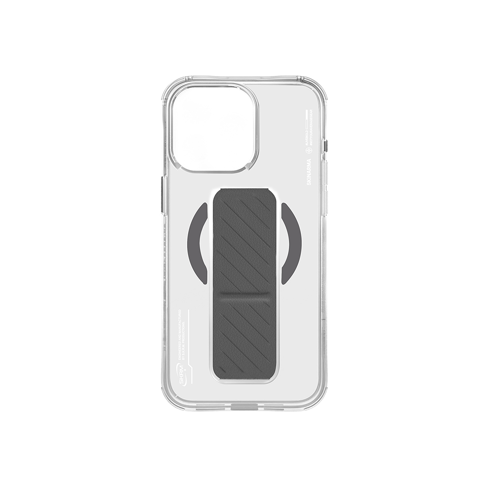 Apple iPhone 16 Pro Max Uyumlu Kılıf Magsafe Şarj Özellikli Teknoloji Desenli Standlı Skinarma Axon Kapak - 8