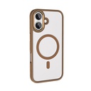 Apple iPhone 16 Plus Uyumlu Kılıf Wireless Şarj Özellikli Zore Krom Magsafe Silikon Kapak - 6