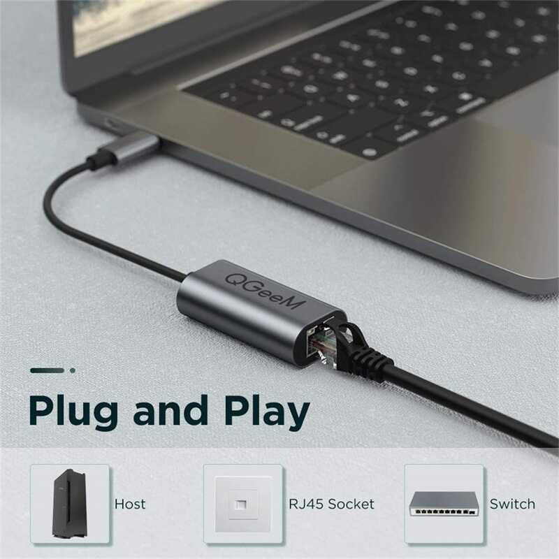 Qgeem QG-UA05 Usb To RJ45 Dönüştürücü - 8