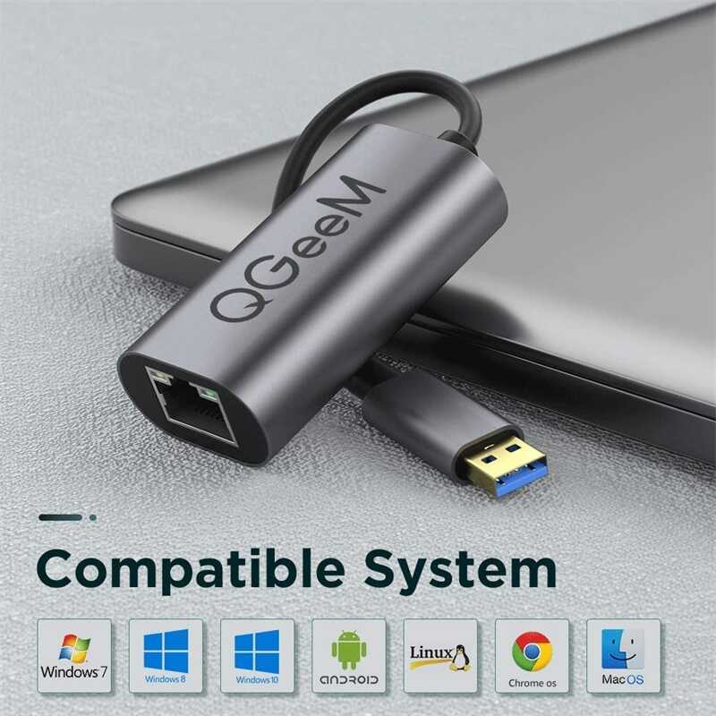 Qgeem QG-UA05 Usb To RJ45 Dönüştürücü - 9