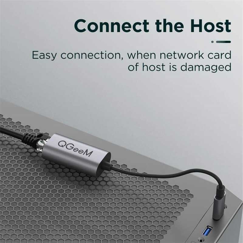 Qgeem QG-UA05 Usb To RJ45 Dönüştürücü - 10