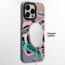 Apple iPhone 15 Pro Max Uyumlu Kılıf Magsafe Şarj Özellikli Airbagli Çift Katmanlı Youngkit Flipped Serisi Kapak - 6