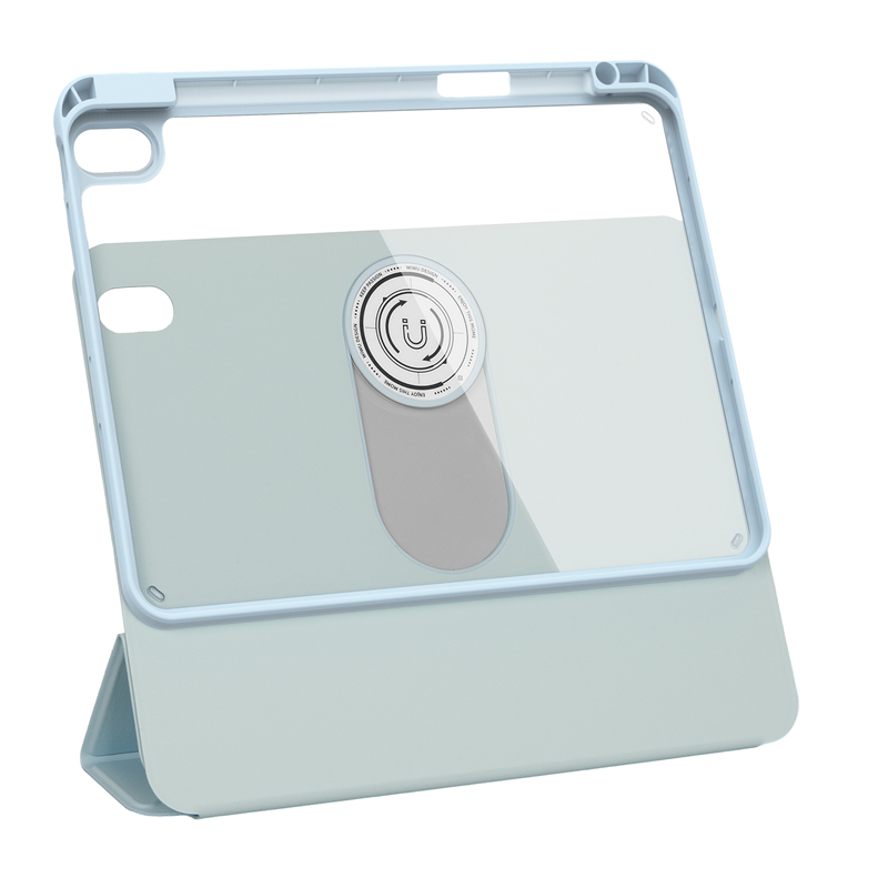Apple iPad Air 10.9 2022 Uyumlu (5.Nesil) Wiwu 360° Dönebilen Standlı Magnetik Koruyucu Tablet Kılıfı - 6