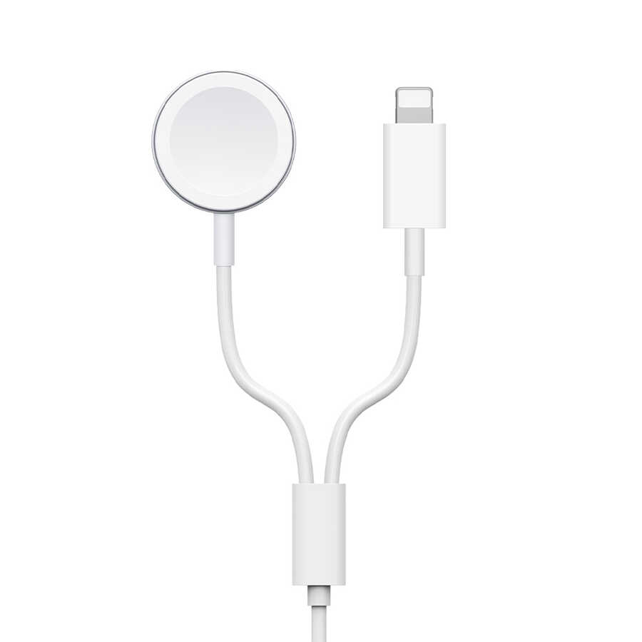 Wiwu M10 2 in 1 Wireless ve Lightning PD Şarj Kablosu - 4