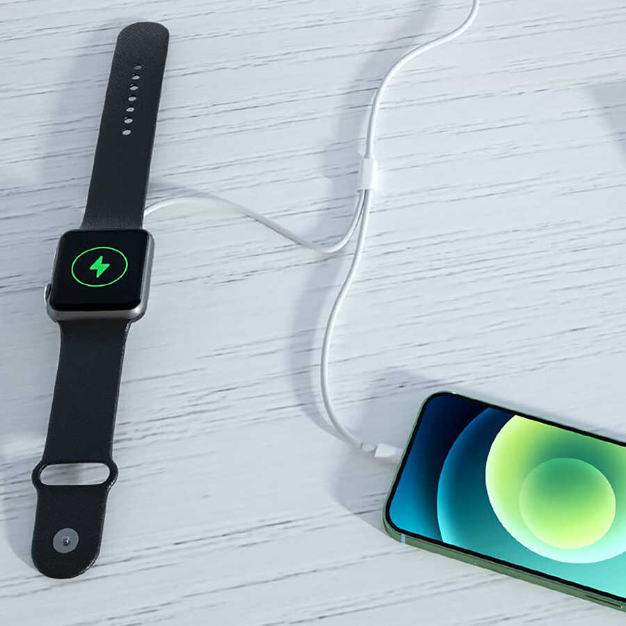 Wiwu M10 2 in 1 Wireless ve Lightning PD Şarj Kablosu - 9