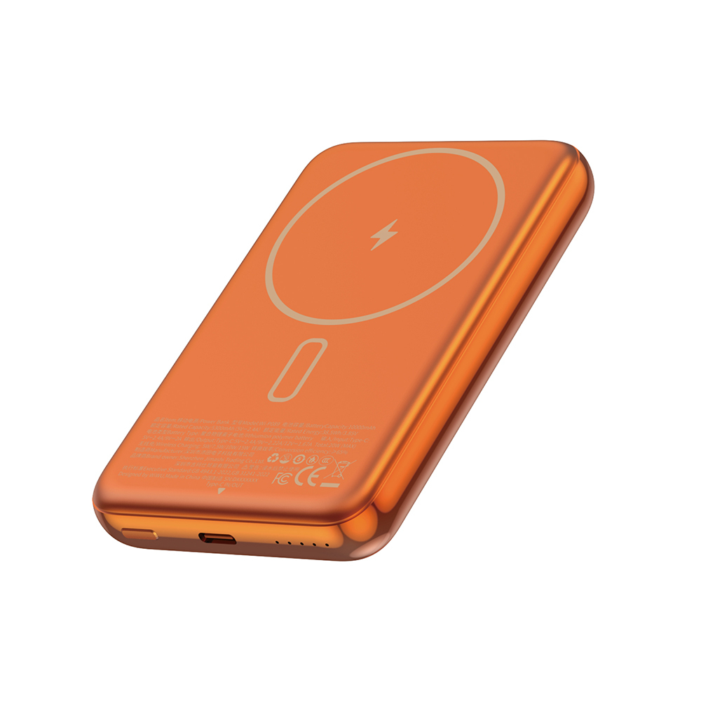 Wiwu Wi-P089 LED Işık Göstergeli PD 20W Kablosuz Powerbank 10.000mAh 15W - 6