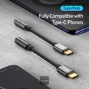 Baseus iPhone 15 ve 16 Tüm Serilere Uyumlu Type-C to 3.5mm Kulaklık Dönüştürücü Ses Adaptörü