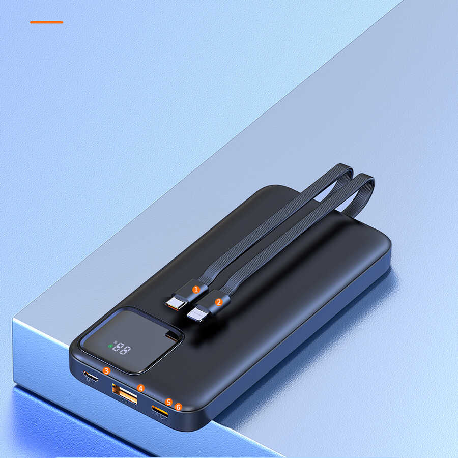 Wiwu JC-18 PD Hızlı Şarj Özellikli Led Göstergeli Powerbank 18W 10000mAh - 11