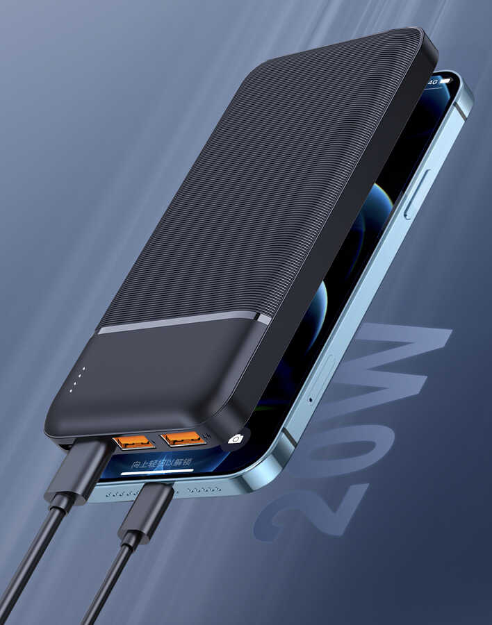 Wiwu JC-19 PD Hızlı Şarj Özellikli Şarj Göstergeli Powerbank 20W 10000mAh - 6
