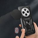 Xiaomi Redmi 14C 4G Uyumlu Kılıf Magnetik Standlı Kamera Korumalı Zore Sürgülü Vega Kapak - 3