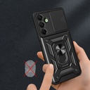 Samsung Galaxy A16 Uyumlu Kılıf Magnetik Standlı Kamera Korumalı Zore Sürgülü Vega Kapak - 5