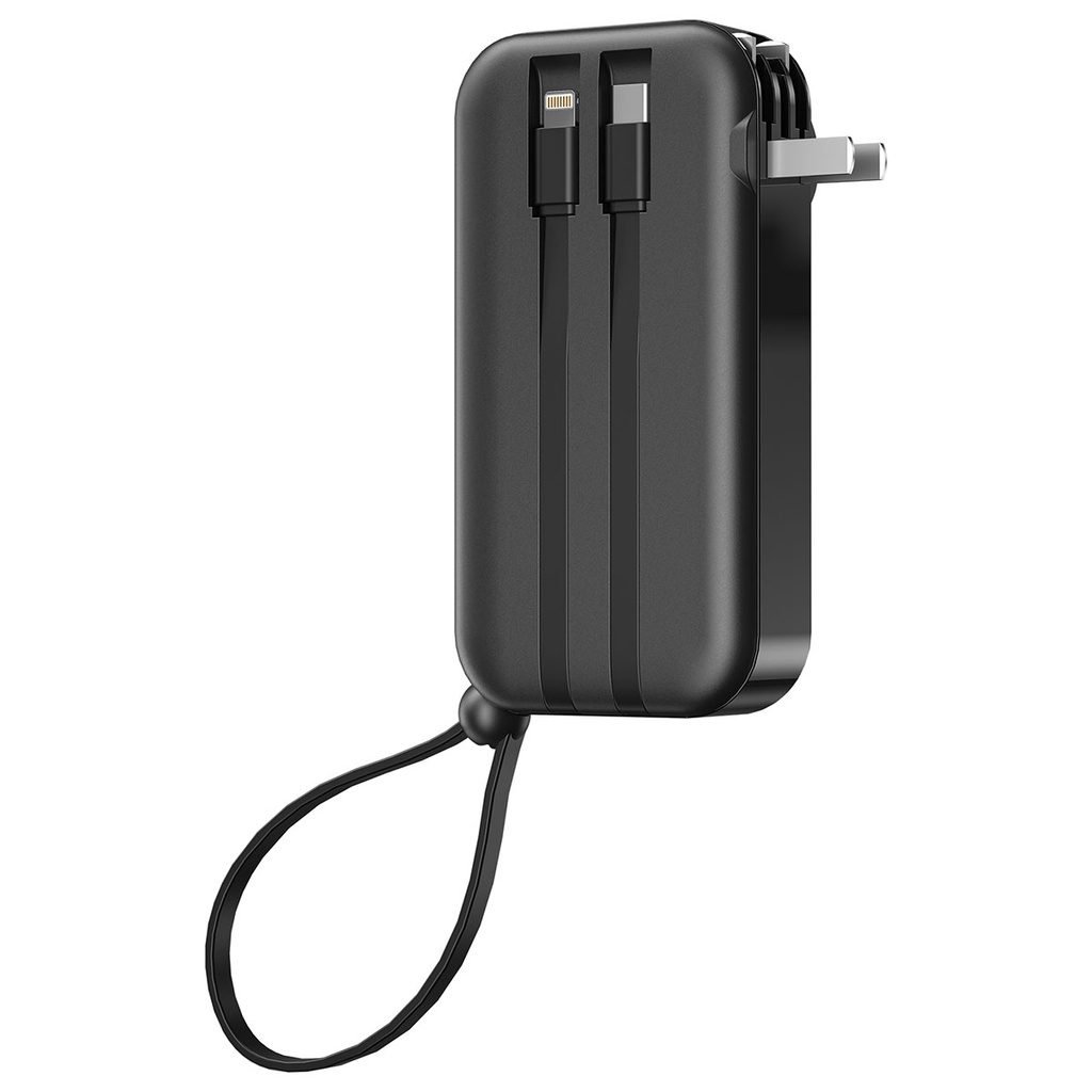 Wiwu JC-23 Micro Type-C ve Lightning Kablolu Şarj Göstergeli PD Powerbank 22.5W 10000mAh - 7