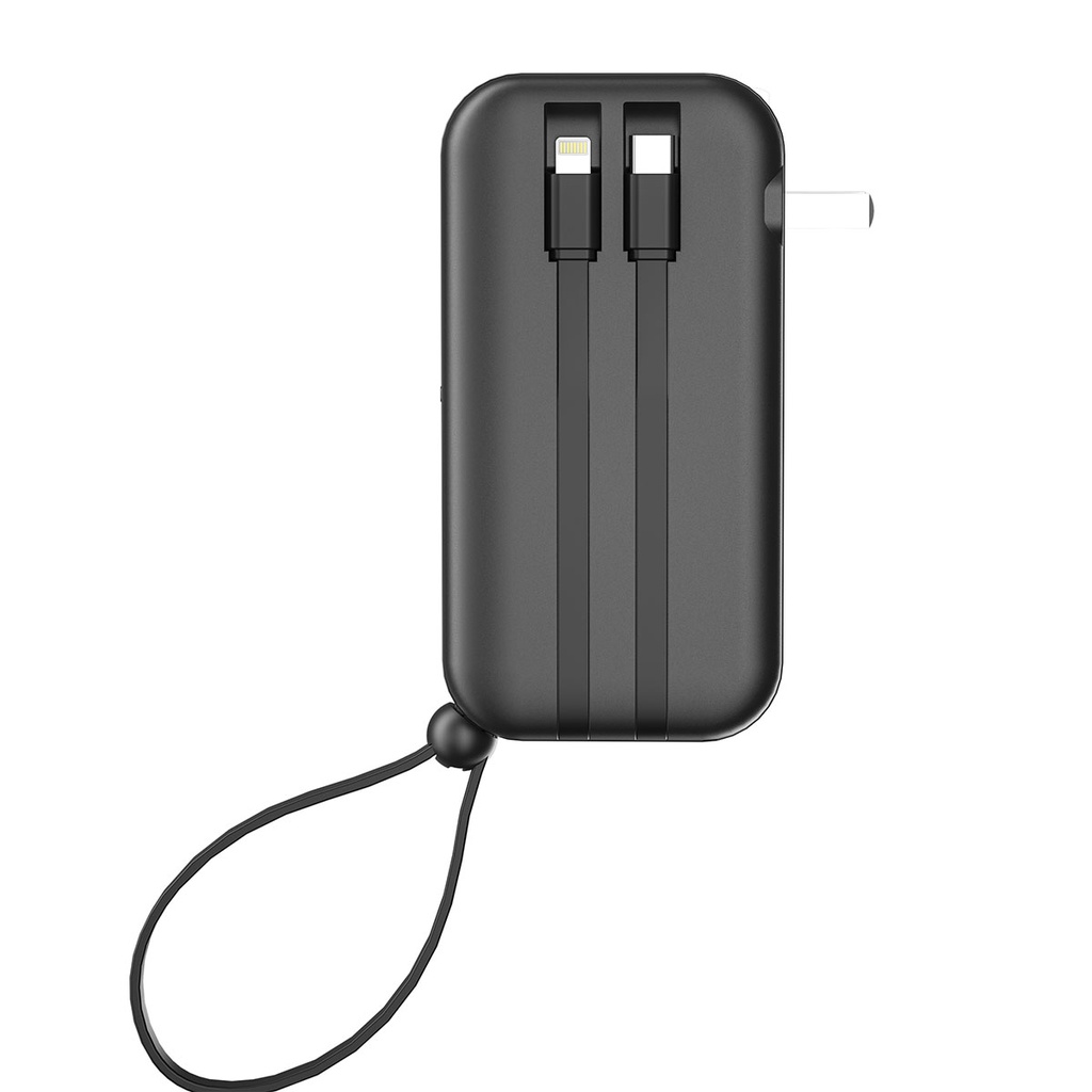 Wiwu JC-23 Micro Type-C ve Lightning Kablolu Şarj Göstergeli PD Powerbank 22.5W 10000mAh - 11