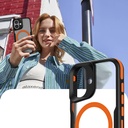 Apple iPhone 16 Plus Uyumlu Kılıf Magsafe Şarj Özellikli Renkli Kenar Airbag Şeritli Zore Lamer Kapak - 4