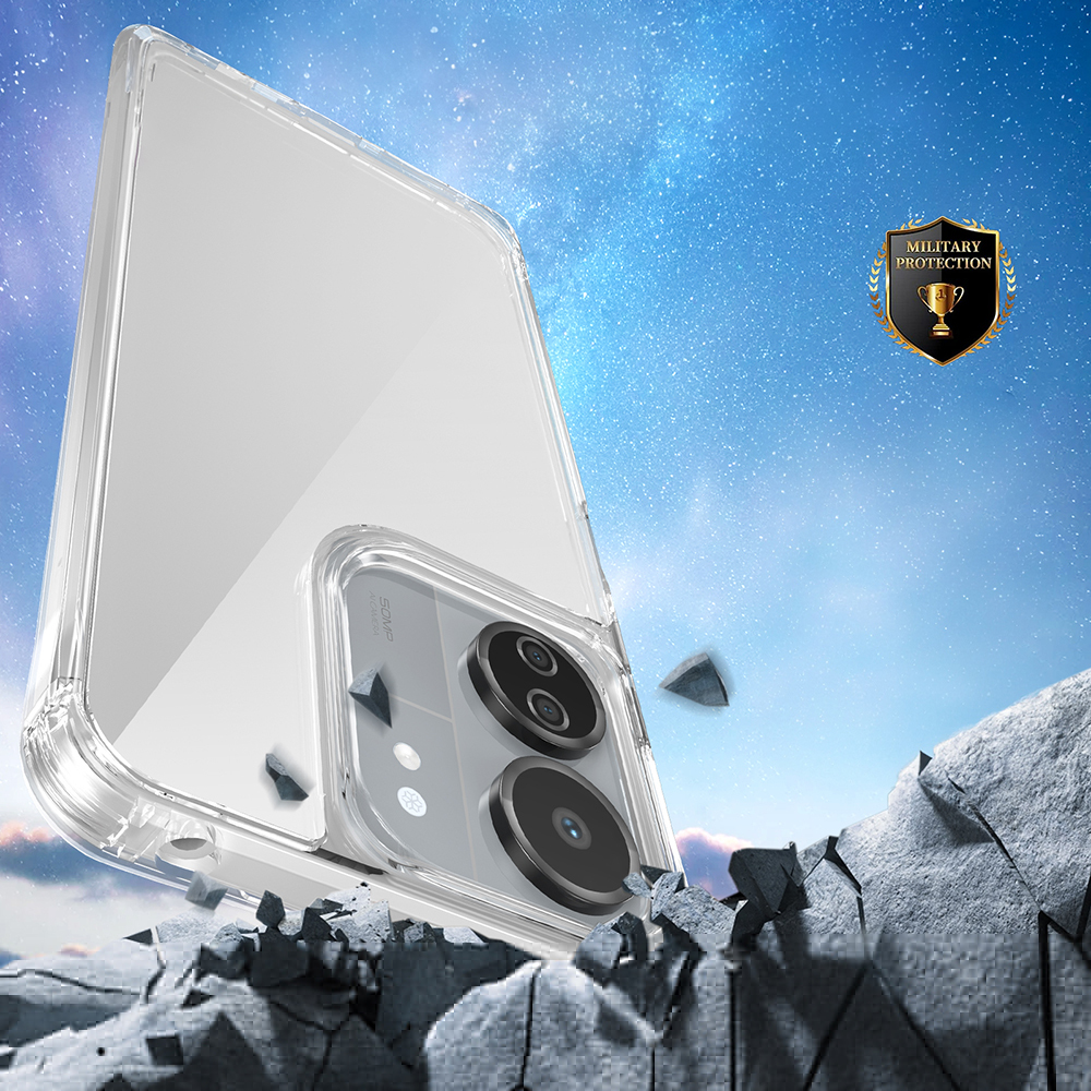 Xiaomi Poco C65 Uyumlu Kılıf Airbagli Takılabilir Askı Aparatlı Zore Snap Silikon Kapak - 4