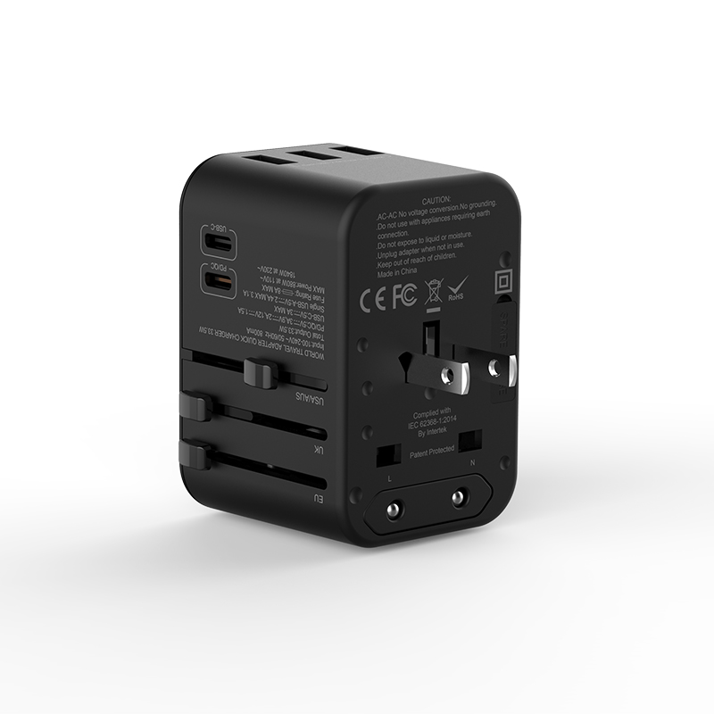 Wiwu UA-303 Çoklu Universal TR/US/UK/AUS/EU Uyumlu Şarj Adaptörü 33.5W - 3