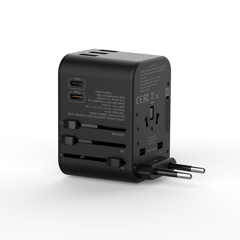 Wiwu UA-303 Çoklu Universal TR/US/UK/AUS/EU Uyumlu Şarj Adaptörü 33.5W - 5