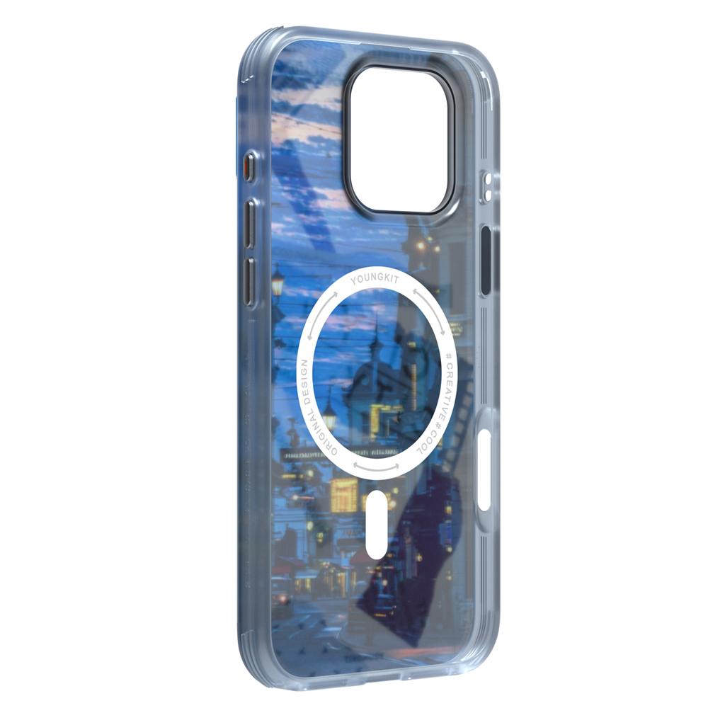 Apple iPhone 15 Pro Max Uyumlu Kılıf Magsafe Şarj Özellikli Youngkit A-City Serisi Kapak - 8