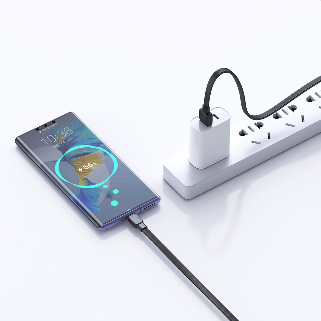 Wiwu Bravo Wİ-C003 Yassı Tasarım Type-C Usb Kablo 1M - 7