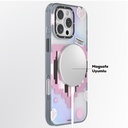 Apple iPhone 15 Pro Max Uyumlu Kılıf Magsafe Şarj Özellikli Youngkit Love Serisi Kapak - 7