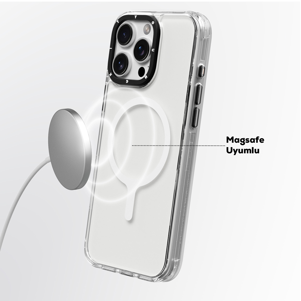 Apple iPhone 16 Pro Max Uyumlu Kılıf Magsafe Şarj Özellikli YoungKit Crystal Color Serisi Kapak - 7