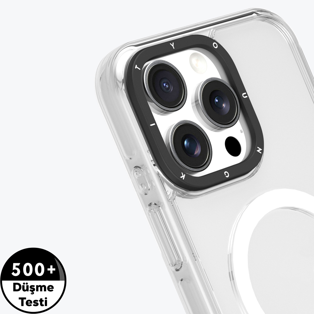 Apple iPhone 16 Pro Max Uyumlu Kılıf Magsafe Şarj Özellikli YoungKit Crystal Color Serisi Kapak - 9