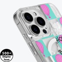 Apple iPhone 16 Pro Max Uyumlu Kılıf Magsafe Şarj Özellikli Parlak Kumlu Sıvılı Youngkit Pink Dream Quicksand Serisi Kapak - 4