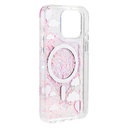 Apple iPhone 16 Pro Max Uyumlu Kılıf Magsafe Şarj Özellikli Parlak Kumlu Sıvılı Youngkit Pink Dream Quicksand Serisi Kapak - 6