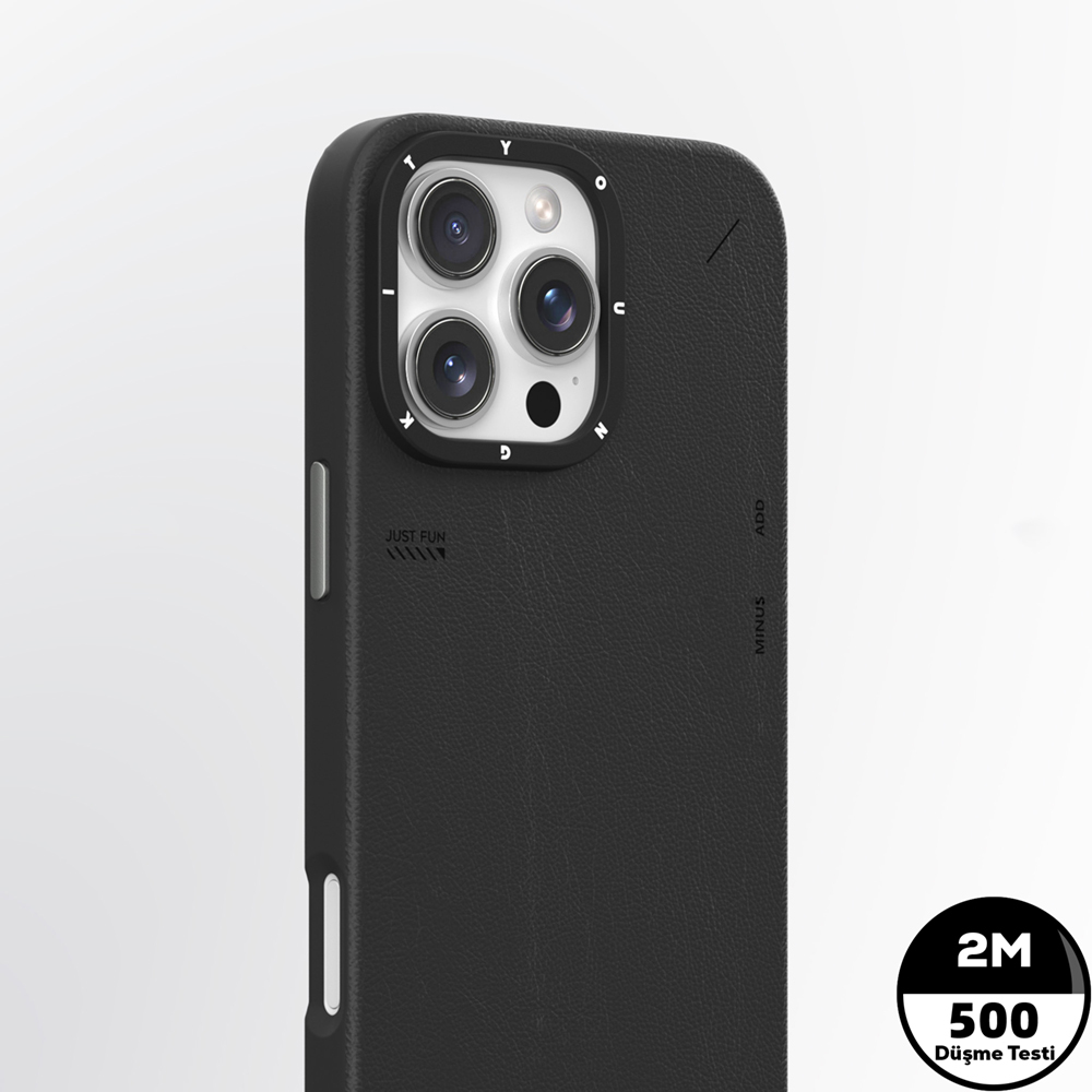 Apple iPhone 16 Pro Max Uyumlu Kılıf Magsafe Şarj Özellikli Basit Mat Deri Desenli Youngkit Tech Fashion Serisi Kapak - 11