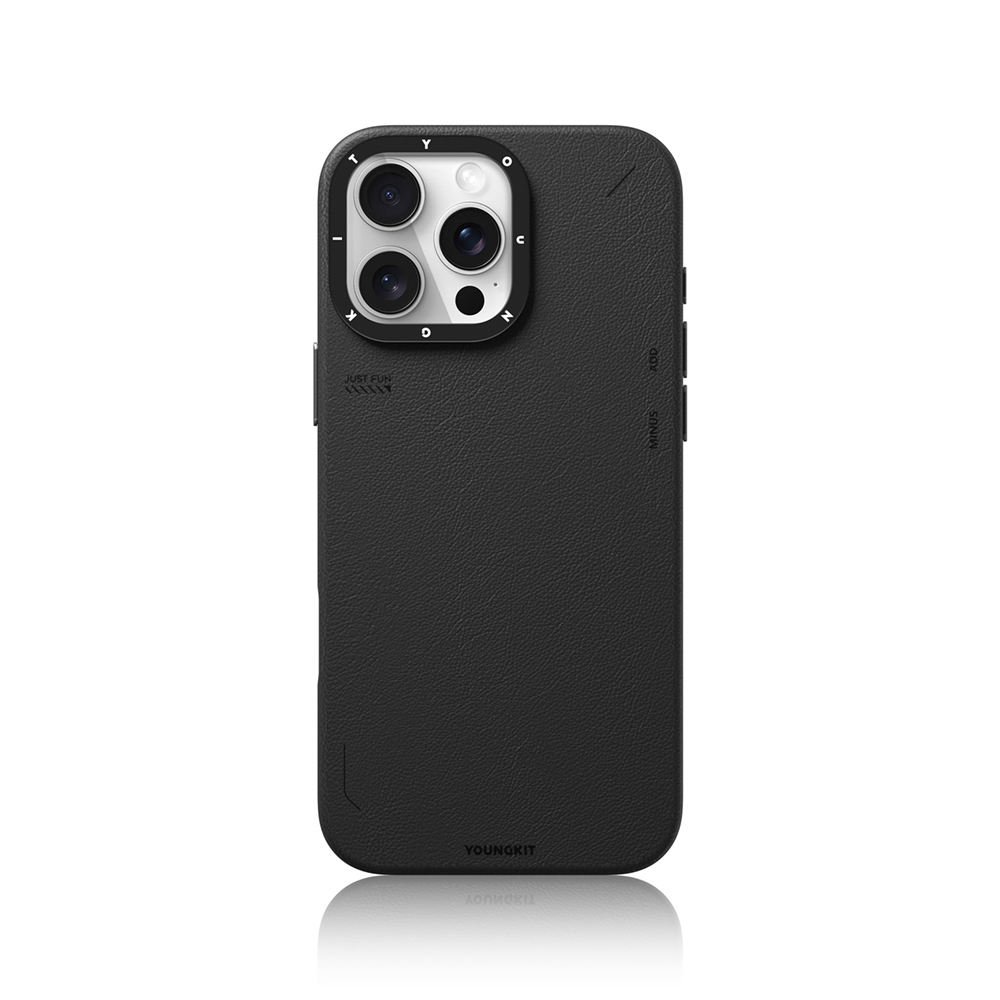 Apple iPhone 16 Pro Max Uyumlu Kılıf Magsafe Şarj Özellikli Basit Mat Deri Desenli Youngkit Tech Fashion Serisi Kapak - 13