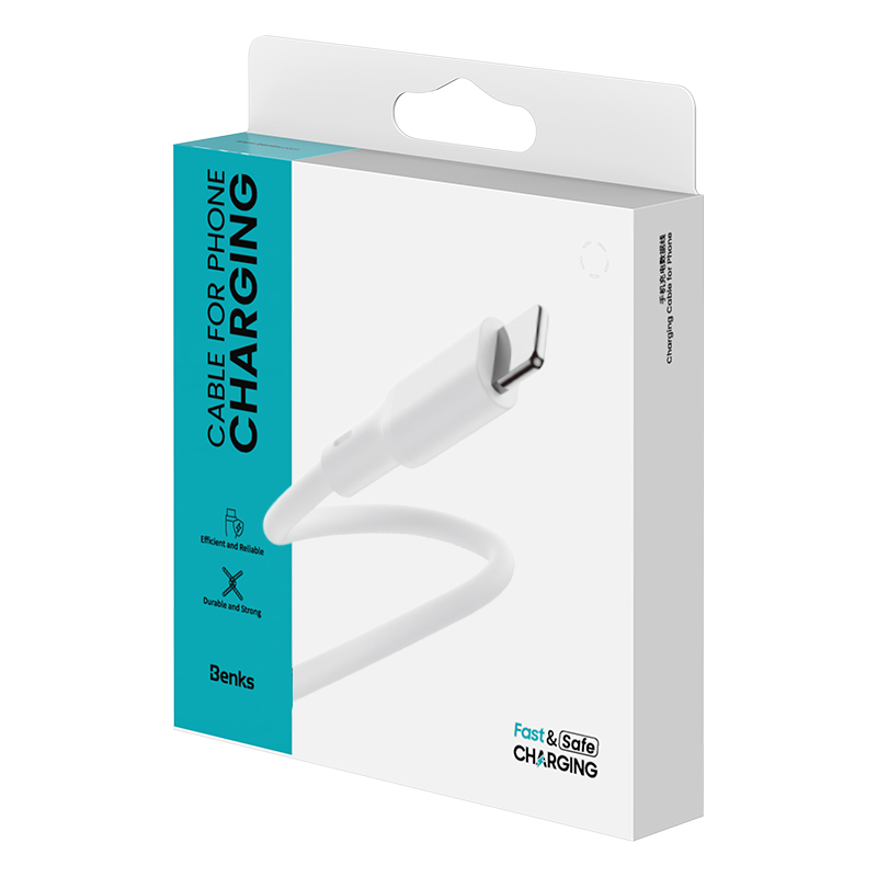 Benks D45 Type-C to Lightning PD Hızlı Şarj ve Data Kablo 480Mbps 2 Metre - 6