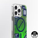Apple iPhone 16 Pro Uyumlu Kılıf Magsafe Şarj Özellikli Parlak Kumlu Sıvılı Tasarımlı Galaxy Fantasy Serisi Kapak - 4