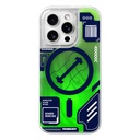 Apple iPhone 16 Pro Max Uyumlu Kılıf Magsafe Şarj Özellikli Parlak Kumlu Sıvılı Tasarımlı Galaxy Fantasy Serisi Kapak - 4